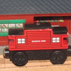 Thomas Wooden Railway Train Engine Track Sodor Line Caboose